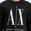 Bluza Armani Exchange męska czarna duże logo bawełniana